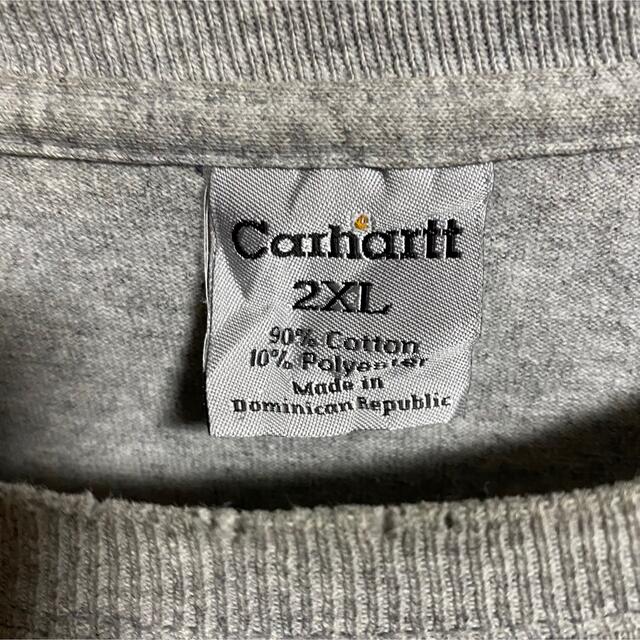 carhartt(カーハート)の90s 古着 カーハート 2XL ロゴタグ ポケット ビッグシルエット ゆるだぼ メンズのトップス(Tシャツ/カットソー(半袖/袖なし))の商品写真