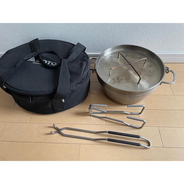 新富士バーナー(シンフジパートナー)のsoto ダッチオーブン　10インチ　セット スポーツ/アウトドアのアウトドア(調理器具)の商品写真