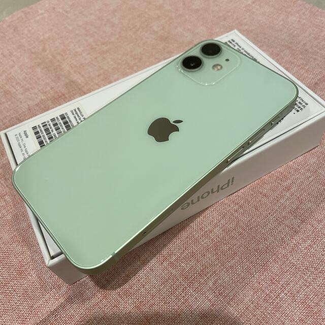 iPhone12 mini グリーン64G SIMフリー。 - スマートフォン本体