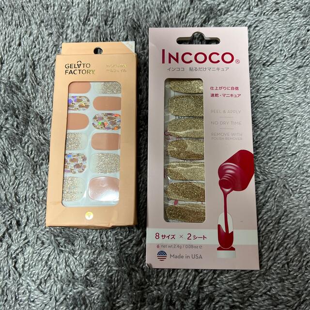 Incoco(インココ)のジェラートファクトリー　＆　インココ　ネイルシール2個セット コスメ/美容のネイル(ネイル用品)の商品写真