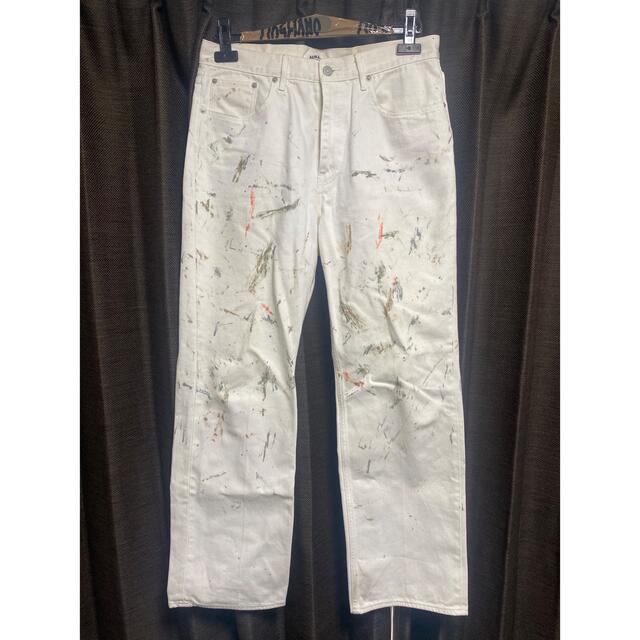 AURALEE(オーラリー)のauralee HARD TWIST DENIM HAND PAINTED メンズのパンツ(デニム/ジーンズ)の商品写真