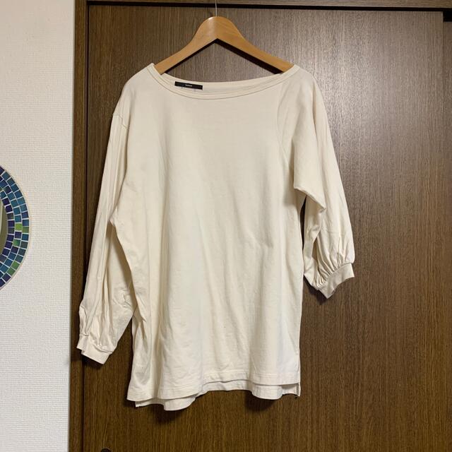 Kastane(カスタネ)の七分袖ボリュームワンショルプルオーバー レディースのトップス(Tシャツ(長袖/七分))の商品写真