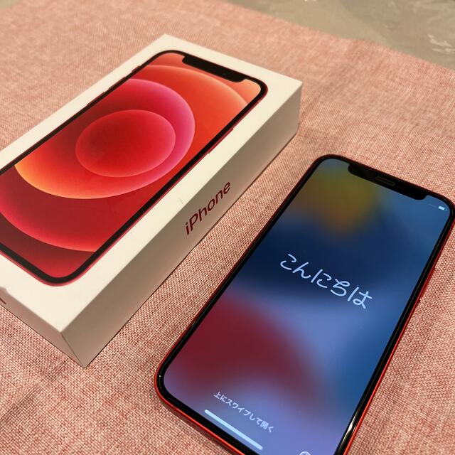 iPhone(アイフォーン)のiPhone12 mini product RED 64G SIMフリー！ スマホ/家電/カメラのスマートフォン/携帯電話(スマートフォン本体)の商品写真