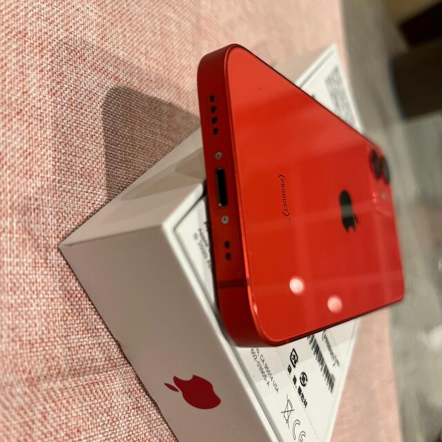 iPhone(アイフォーン)のiPhone12 mini product RED 64G SIMフリー！ スマホ/家電/カメラのスマートフォン/携帯電話(スマートフォン本体)の商品写真