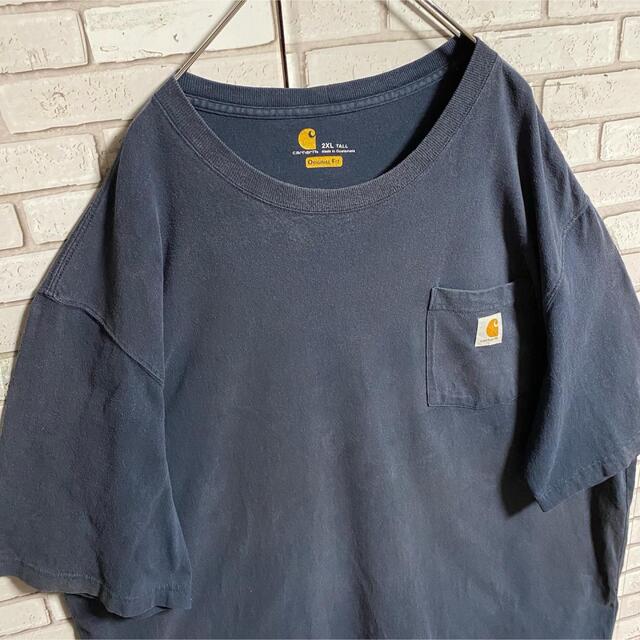 carhartt(カーハート)の90s 古着 カーハート 2XL ロゴタグ ポケット ビッグシルエット ゆるだぼ メンズのトップス(Tシャツ/カットソー(半袖/袖なし))の商品写真