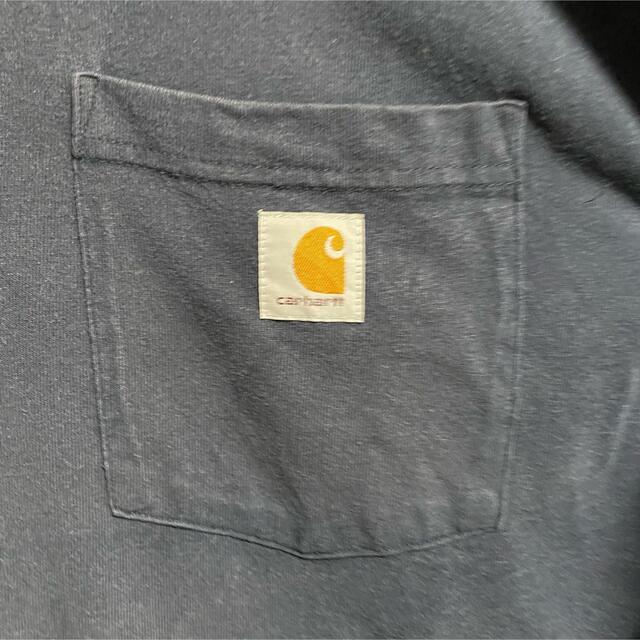 carhartt(カーハート)の90s 古着 カーハート 2XL ロゴタグ ポケット ビッグシルエット ゆるだぼ メンズのトップス(Tシャツ/カットソー(半袖/袖なし))の商品写真