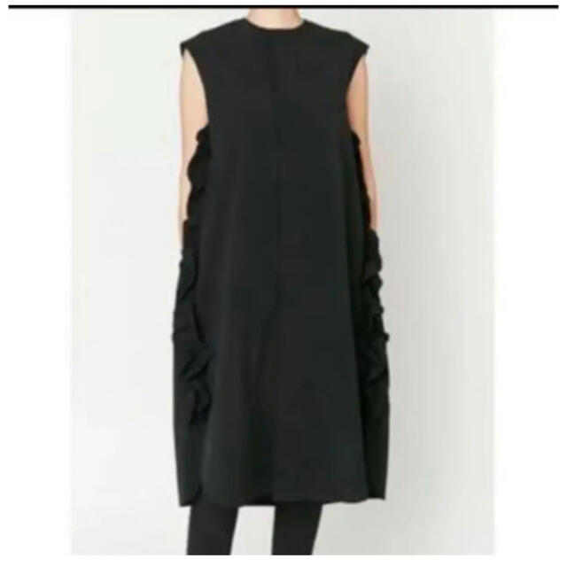 売上実績NO.1 - YORK NEW BARNEYS YOKOCHAN ブラック36 Dress Ruffle Side ヨーコチャン  ひざ丈ワンピース - horizonheating.ca