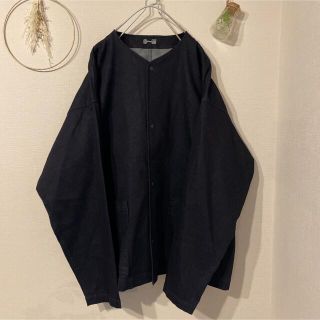 ムジルシリョウヒン(MUJI (無印良品))のmuji labo ライトオンスデニムシャツジャケット(ノーカラージャケット)