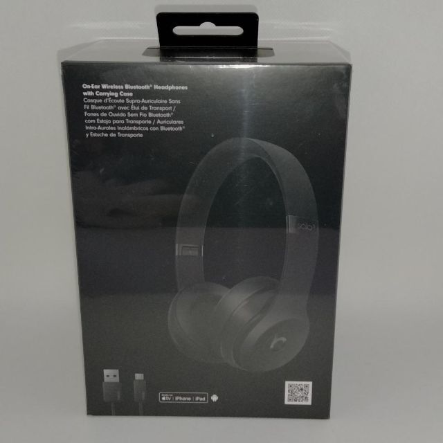 Beats by Dr Dre(ビーツバイドクタードレ)の【新品 未使用】ビーツ ソロ3 beats solo3 ワイヤレス ブラック黒 スマホ/家電/カメラのオーディオ機器(ヘッドフォン/イヤフォン)の商品写真