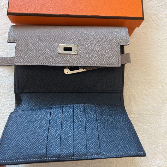 ありますが Hermes - HERMES エルメス ケリー 財布 ミニ ミディアム バイカラーの通販 by olicare's shop|エルメスならラクマ とても