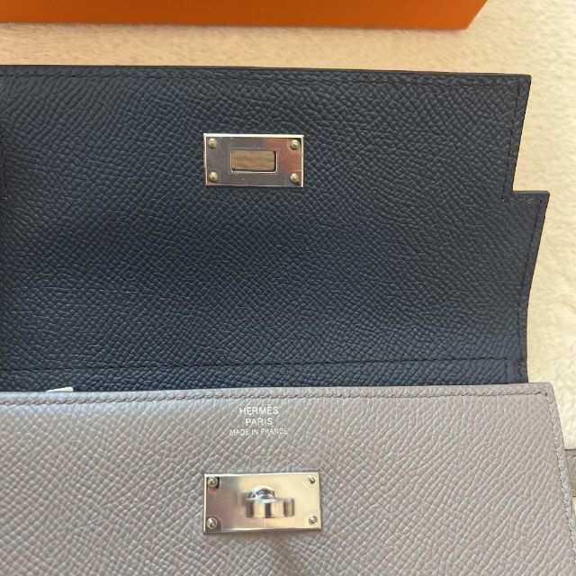 ありますが Hermes - HERMES エルメス ケリー 財布 ミニ ミディアム バイカラーの通販 by olicare's shop|エルメスならラクマ とても