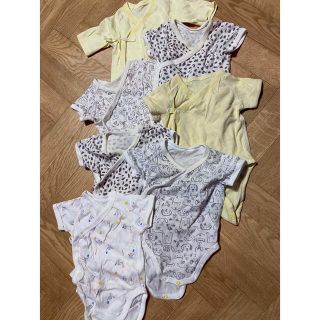 ユニクロ(UNIQLO)の美品　ユニクロ 肌着 ロンパース　60 7枚セット(肌着/下着)