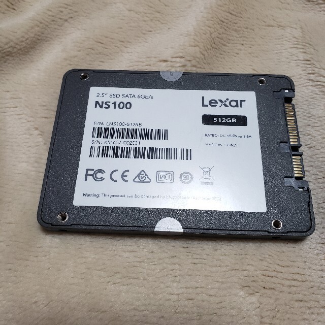 (使用時間少なめ)Lexar  SSD  512GB 1