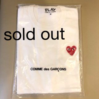 コムデギャルソン(COMME des GARCONS)のプレイ コムデギャルソン 赤ハート メンズ Mサイズ(Tシャツ/カットソー(半袖/袖なし))