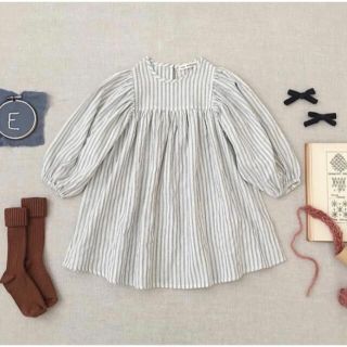 ソーアプルーム(SOOR PLOOM)のsoor ploom ワンピース　チュニック　ストライプ　4y(ワンピース)