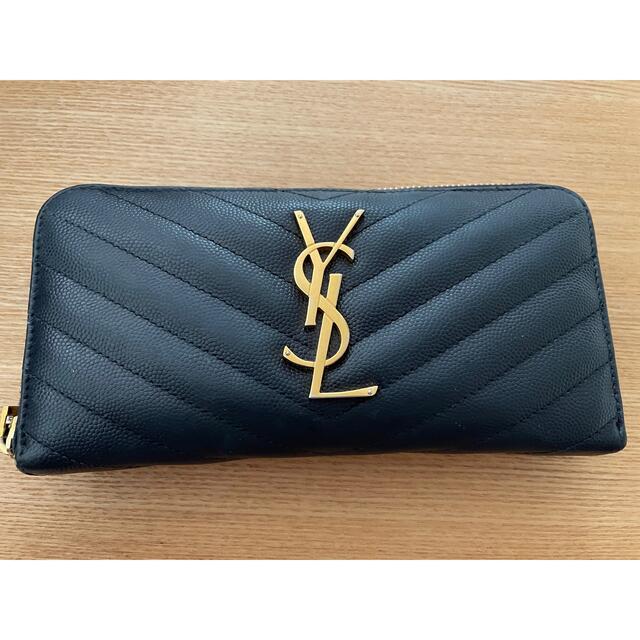 Saint Laurent - Yves Saint Laurent サンローラン 長財布 ネイビーの