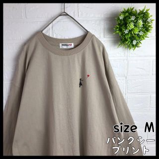 ライトオン(Right-on)のBRANDALISED アートプリント バンクシー ロングTシャツ 古着(Tシャツ/カットソー(七分/長袖))