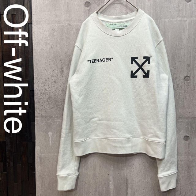 OFF-WHITE(オフホワイト)の【オンライン限定商品】Off-White　シンプソンズ　スウェット M　白グレー メンズのトップス(スウェット)の商品写真