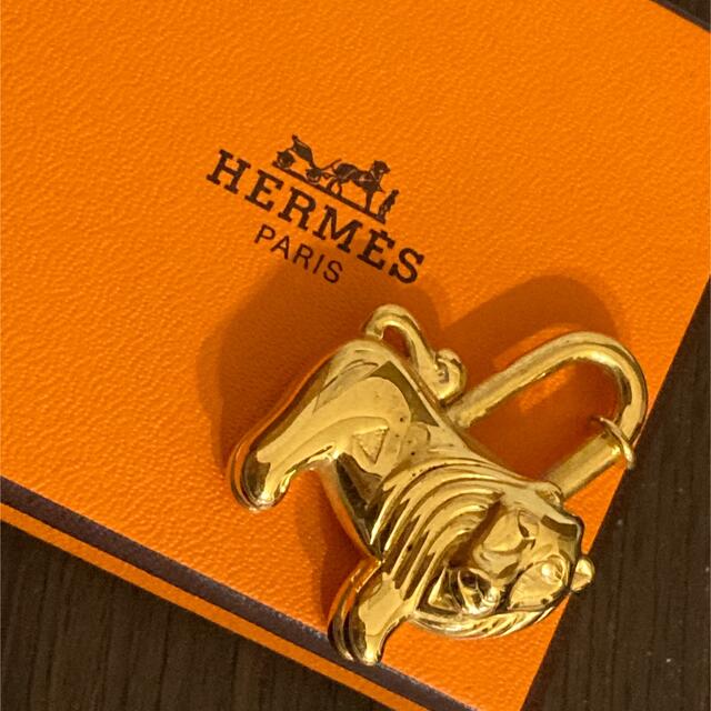 激安取寄 HERMES エルメス カデナ ライオン 1997 AFRICA ゴールド