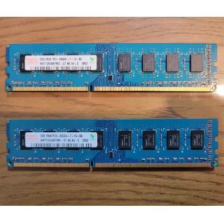 【2GB・2枚セット】PCメモリ hynix PC3-8500U-7-10-B0(PCパーツ)