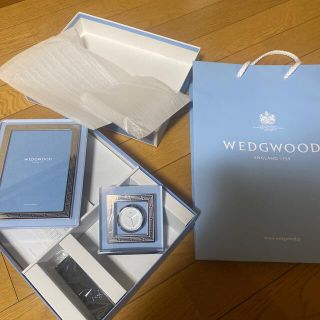 ウェッジウッド(WEDGWOOD)の写真ケース時計(置時計)