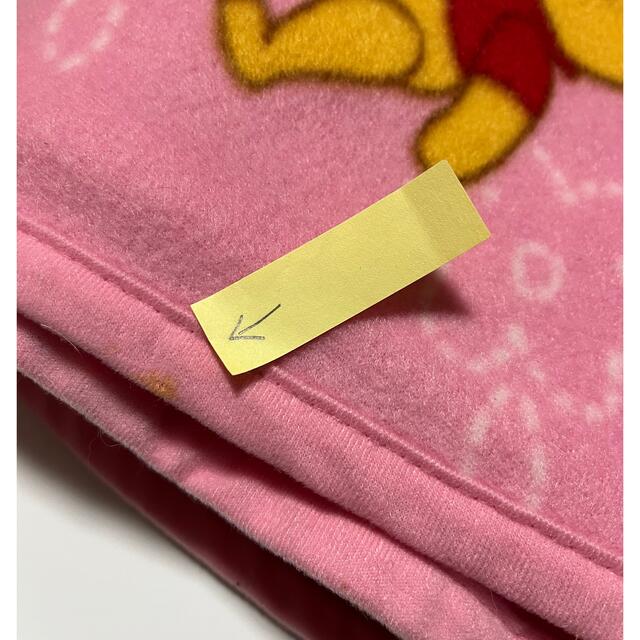 Disney(ディズニー)のプーさん　毛布　ピンク　150×200cm   ディズニー インテリア/住まい/日用品の寝具(毛布)の商品写真