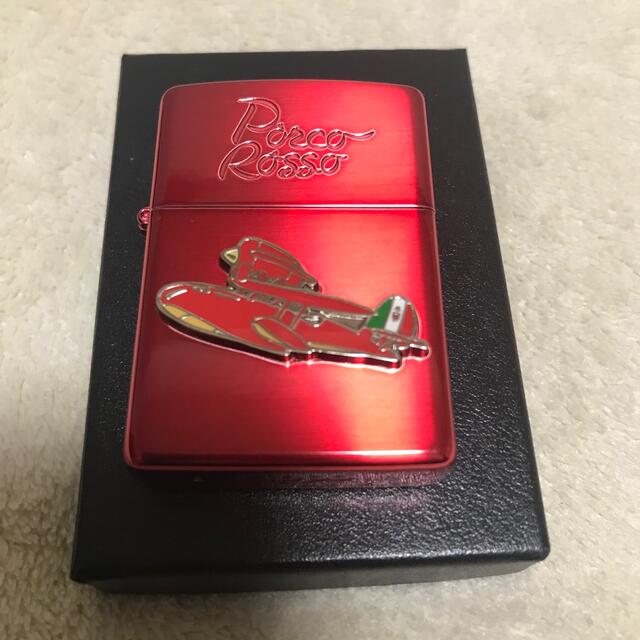 ZIPPO(ジッポー)の未使用　ZIPPO 紅の豚 ポルコ 赤 ジッポ レッド メンズのファッション小物(タバコグッズ)の商品写真