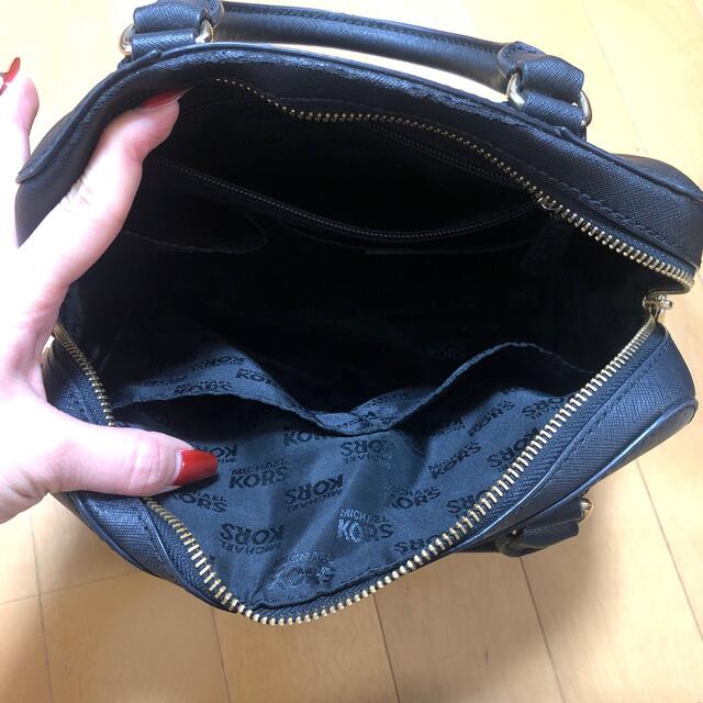 Michael Kors(マイケルコース)のMICHEAL KORS ミニボストン ハンドバッグ レザー 黒 2WAY レディースのバッグ(ハンドバッグ)の商品写真