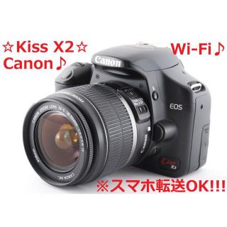 Canon Kiss X2☆スマホ転送OK&即日発送☆入門用一眼レフ☆2649 | www