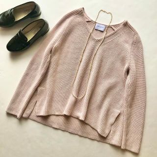 ユナイテッドアローズ(UNITED ARROWS)の美品♡ユナイテッドアローズ コットンアゼリブルーズニットプルオーバー(ニット/セーター)