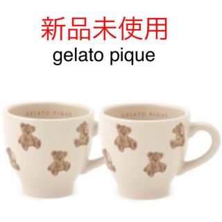 ジェラートピケ(gelato pique)のgelato pique ジェラートピケ　モチーフマグカップ　ベア柄　2個セット(グラス/カップ)