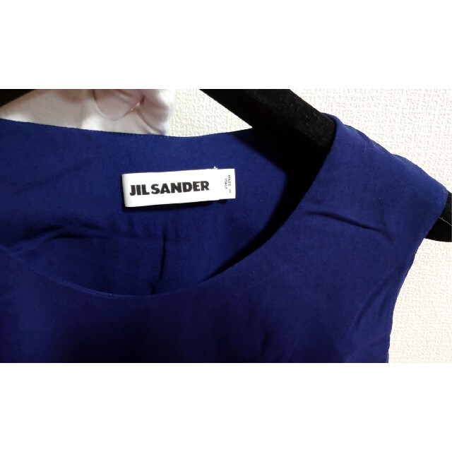 Jil Sander(ジルサンダー)の未使用☆　JIL SANDER　ジルサンダー　薄手ウールカシュークールワンピース レディースのワンピース(ひざ丈ワンピース)の商品写真