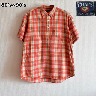 チャップス(CHAPS)の80s ~ 90s CHAPSプルオーバー チェックシャツ シャツ(シャツ)