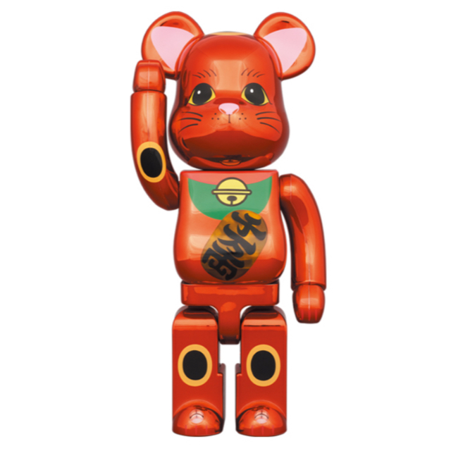 MEDICOM TOY(メディコムトイ)のBE@RBRICK 招き猫 梅金メッキ 発光 400％ エンタメ/ホビーのフィギュア(その他)の商品写真