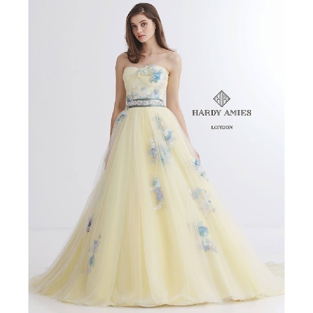 HARDY AMIES(ハーディエイミス)のいちごSHOPさん専用　カラードレス　ハーディーエイミス　結婚式 レディースのフォーマル/ドレス(ウェディングドレス)の商品写真