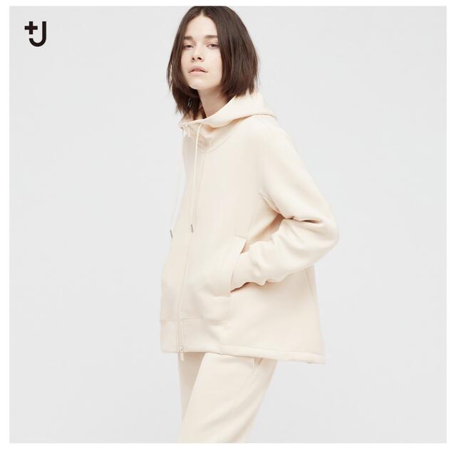 UNIQLO(ユニクロ)の新品紙タグ付　ユニクロプラスJ +j ドライスウェットフルジップパーカー レディースのトップス(パーカー)の商品写真