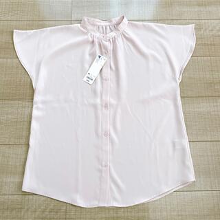 ジーユー(GU)の新品　GU  エアリーバンドカラーシャツ  XS(シャツ/ブラウス(半袖/袖なし))