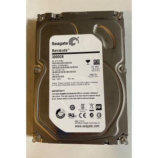 st3000dm001 シーゲート3TB  HDD(PCパーツ)