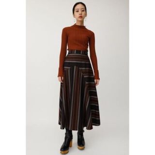 マウジー(moussy)のmoussy MULTI STRIPE スカート(ロングスカート)