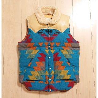 ロッキーマウンテンフェザーベッド(Rocky Mountain Featherbed)の美品 Rocky Mountain  PENDLETON コラボ  ダウンベスト(ダウンベスト)