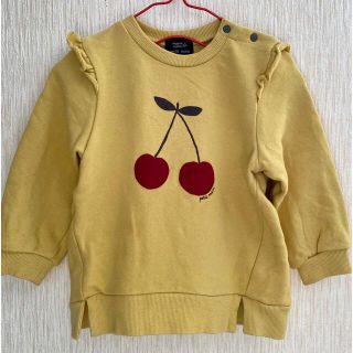 プティマイン(petit main)のプティマイン さくらんぼトレーナー(黄) 90cm(Tシャツ/カットソー)