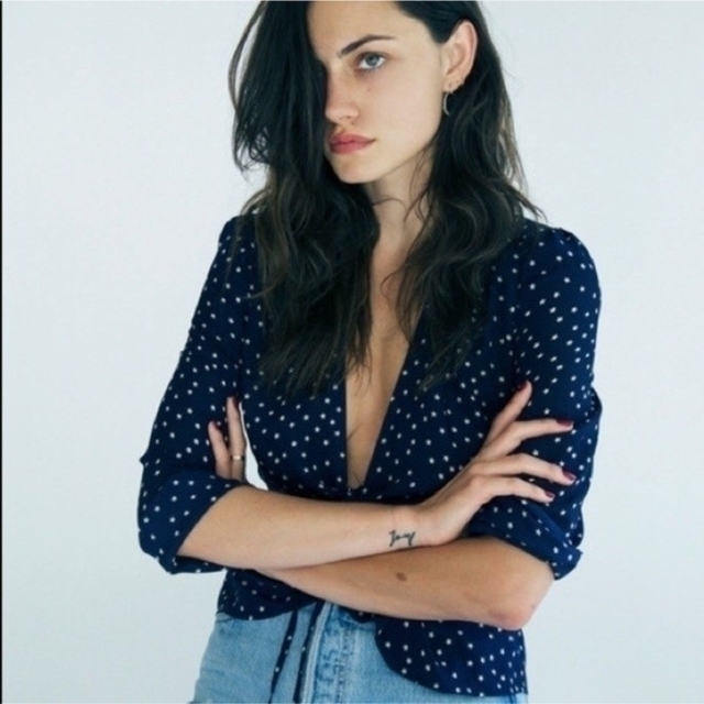 Realisation Par bianca top navy starの通販 by prez's shop|ラクマ