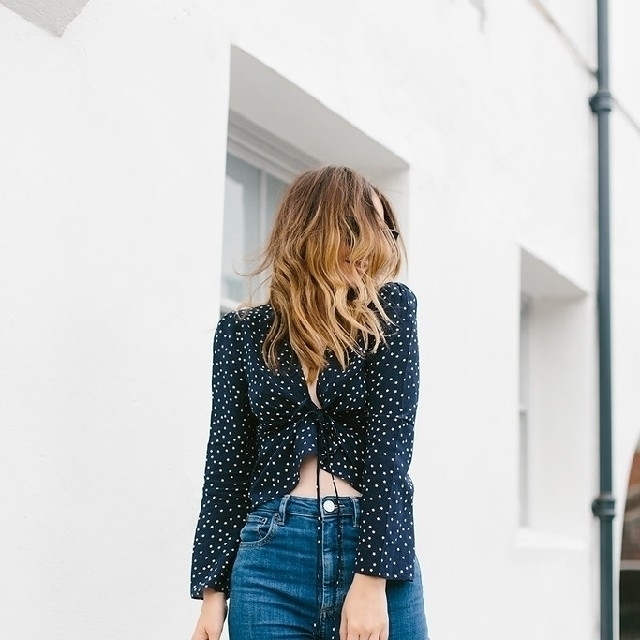 Realisation Par bianca top navy star
