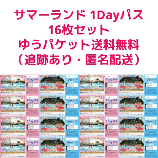 匿名配送・追跡有】東京都競馬 東京サマーランド株主優待１６枚 www