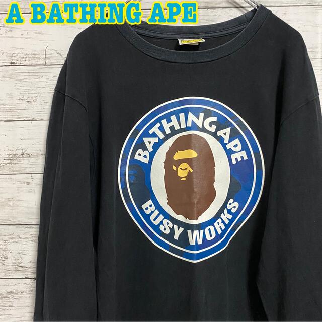 A BATHING APE アベイシングエイプ Ape Head Flower Tee エイプヘッド フラワー クルーネック半袖Tシャツ ブラック