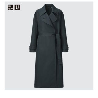 ユニクロ(UNIQLO)のUNIQLO Uトレンチコート ブラック(トレンチコート)