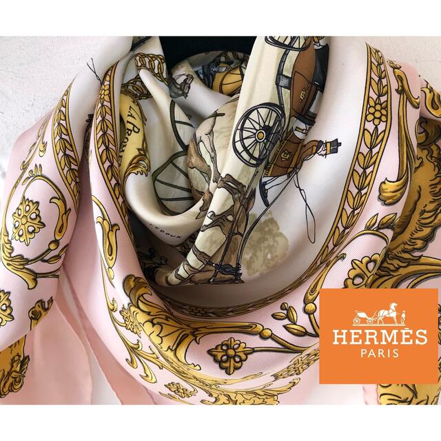 Hermes - エルメス HERMES スカーフ カレ90 ロンシャンへの散歩の通販