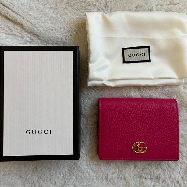 通販の【公式】 ダブルGウォレット ダスティピンク レザー &GG