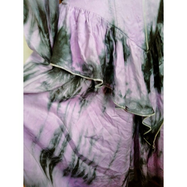 MAICK HAROLD PARIS TM　ロング　ドレス　ワンピース　紫×黒 レディースのフォーマル/ドレス(ロングドレス)の商品写真