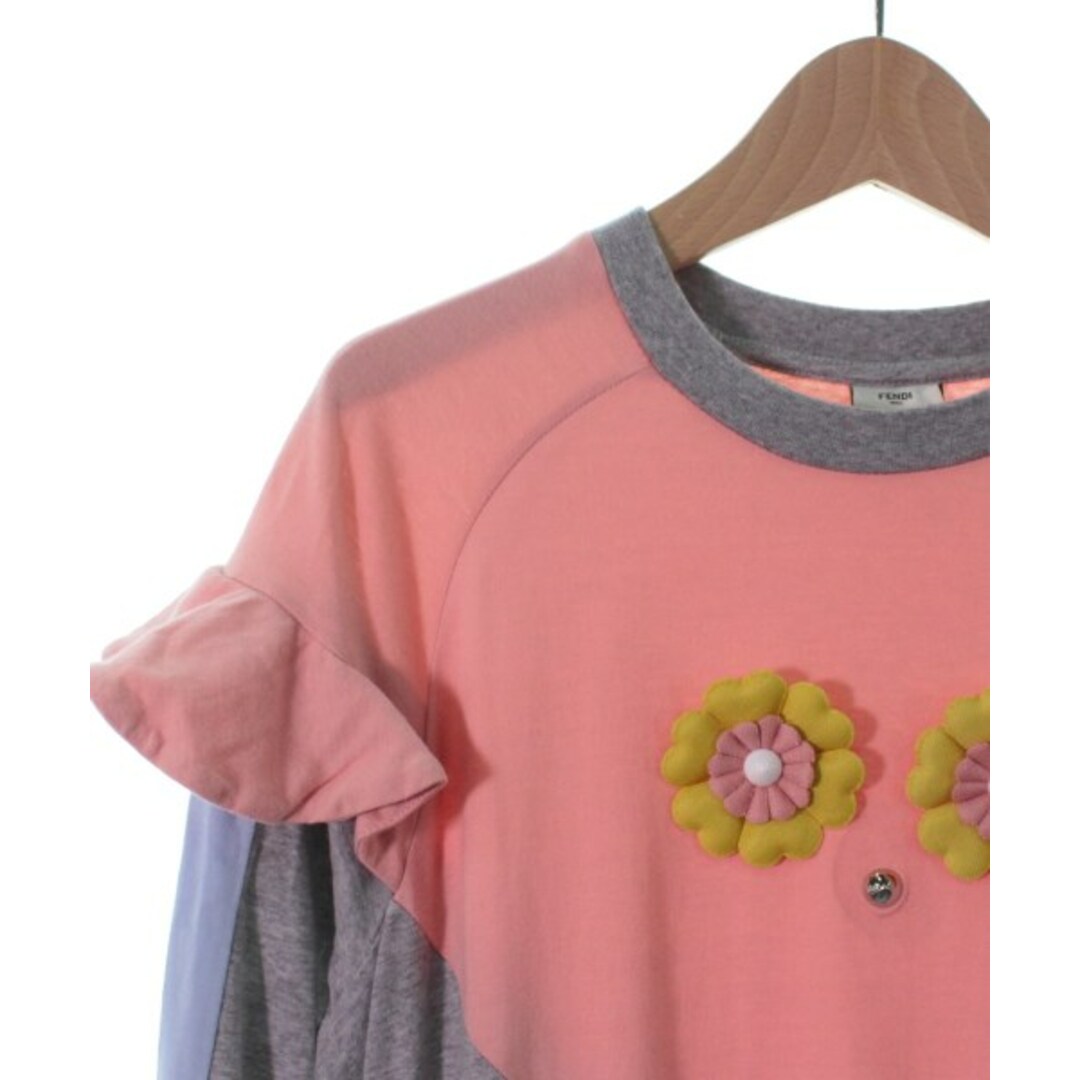 FENDI - FENDI ワンピース(その他) 12A(160cm位) グレーxピンク